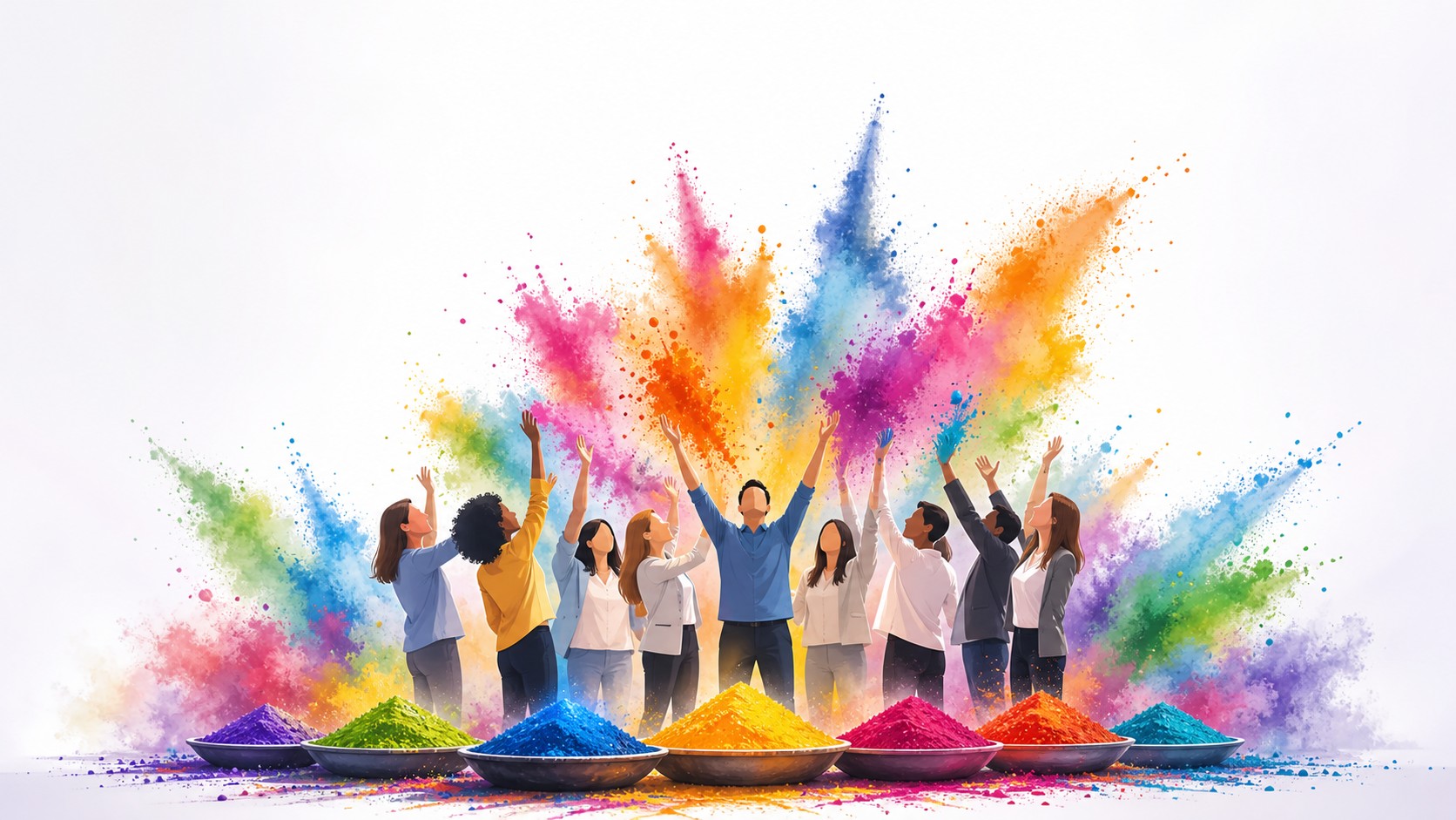 Colourant products and friendly communication scene